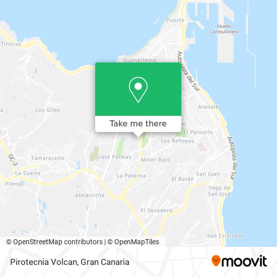 Pirotecnia Volcan map