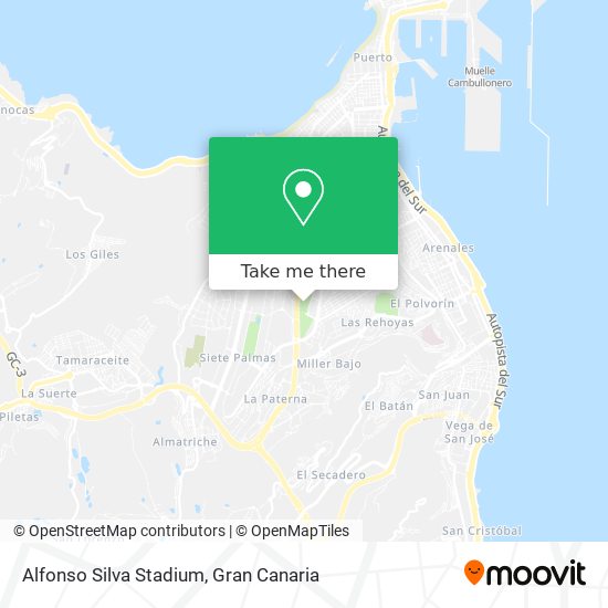 Alfonso Silva Stadium map