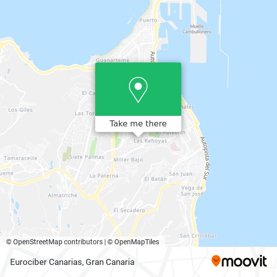 Eurociber Canarias map
