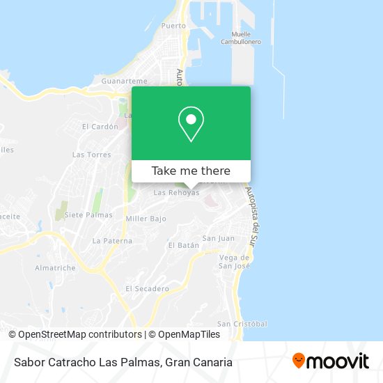 Sabor Catracho Las Palmas map