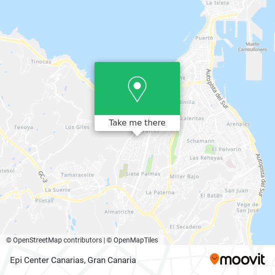 Epi Center Canarias map