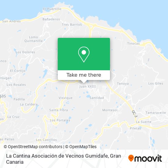 La Cantina Asociación de Vecinos Gumidafe map