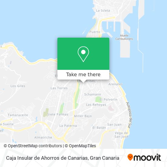 Caja Insular de Ahorros de Canarias map