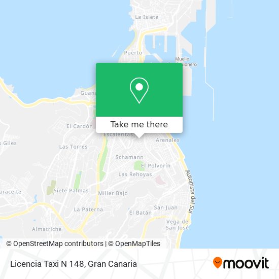 Licencia Taxi N 148 map