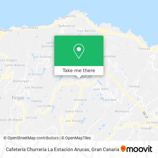 Cafetería Churreria La Estación Arucas map