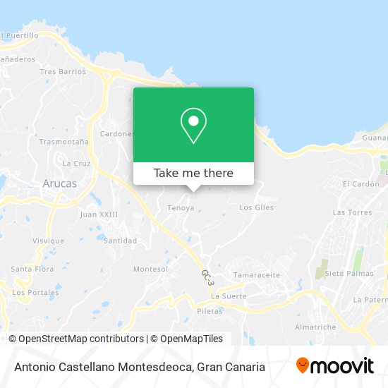 Antonio Castellano Montesdeoca map