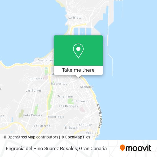 Engracia del Pino Suarez Rosales map
