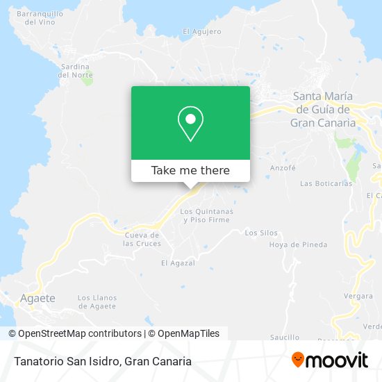 mapa Tanatorio San Isidro
