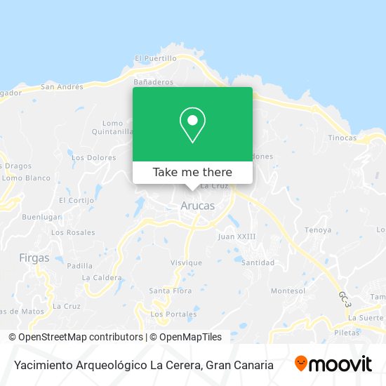 Yacimiento Arqueológico La Cerera map