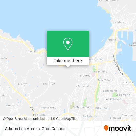 arribar a Arenas a Las De Gran Canaria amb Bus?