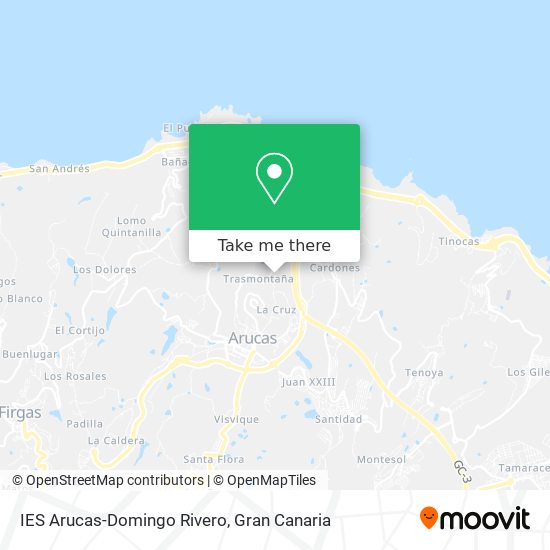 IES Arucas-Domingo Rivero map