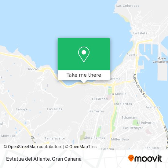 Estatua del Atlante map
