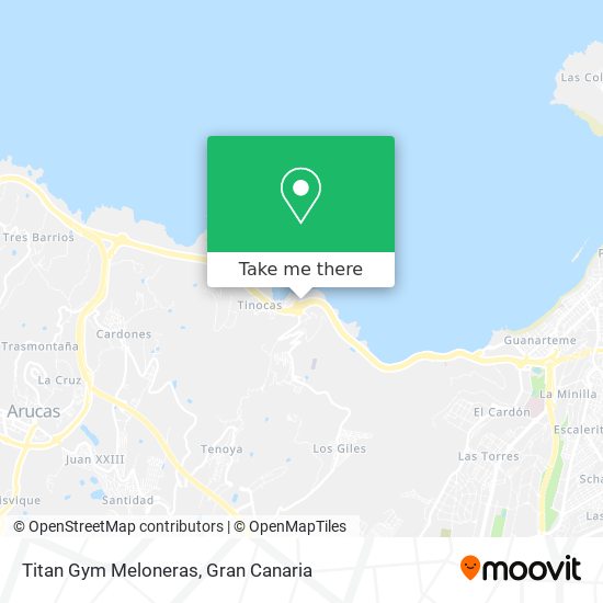 Titan Gym Meloneras map
