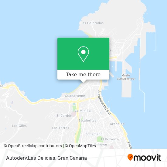 Autoderv.Las Delicias map