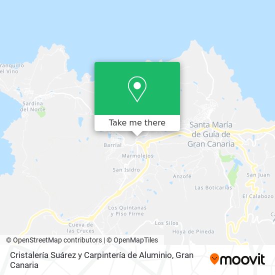 Cristalería Suárez y Carpintería de Aluminio map