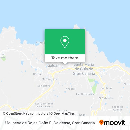 Molinería de Rojas Gofio El Galdense map