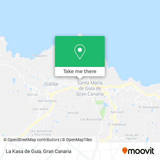 La Kasa de Guía map