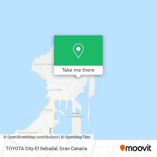 TOYOTA City-El Sebadal map