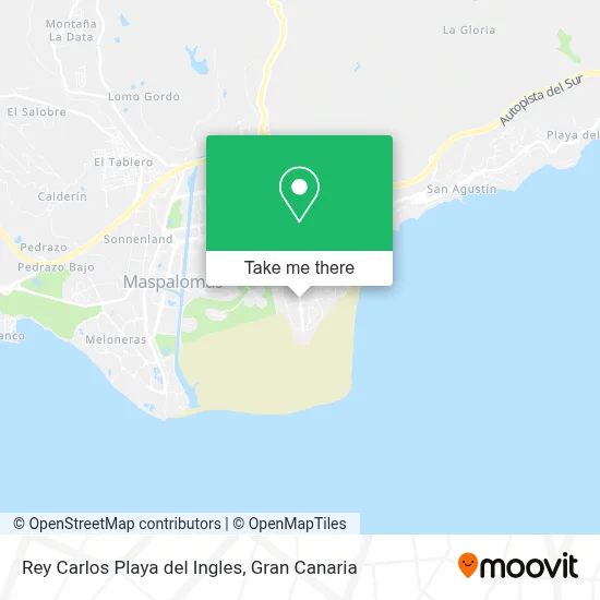 Rey Carlos Playa del Ingles map