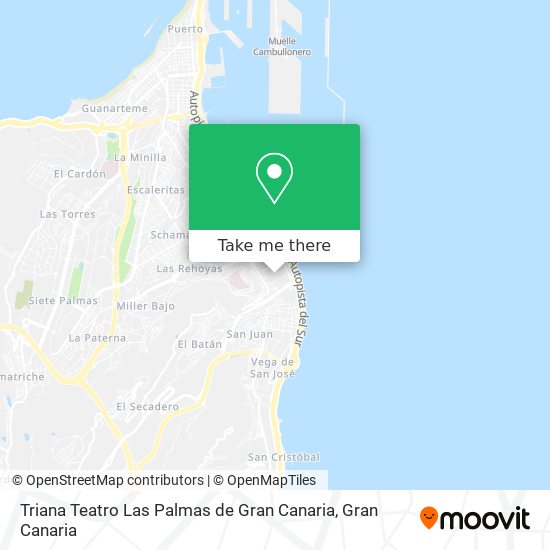 Triana Teatro Las Palmas de Gran Canaria map
