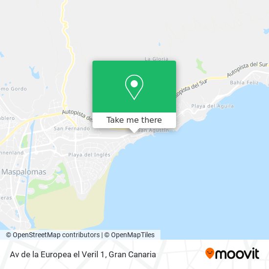 Av de la Europea el Veril 1 map