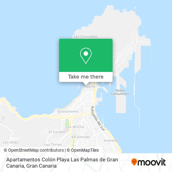 Apartamentos Colón Playa Las Palmas de Gran Canaria map