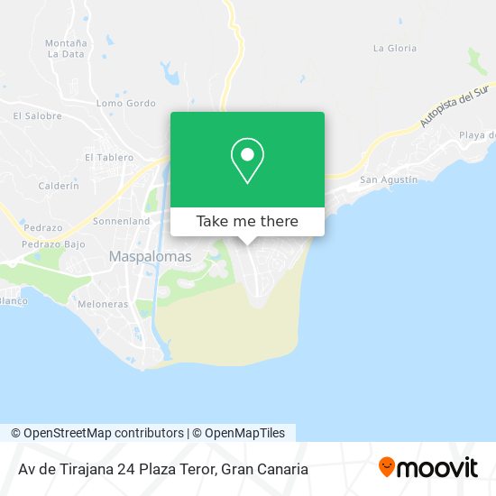 mapa Av de Tirajana 24 Plaza Teror