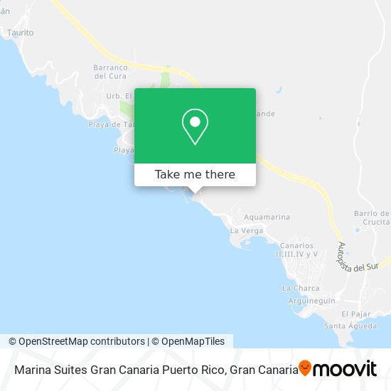 Marina Suites Gran Canaria Puerto Rico map