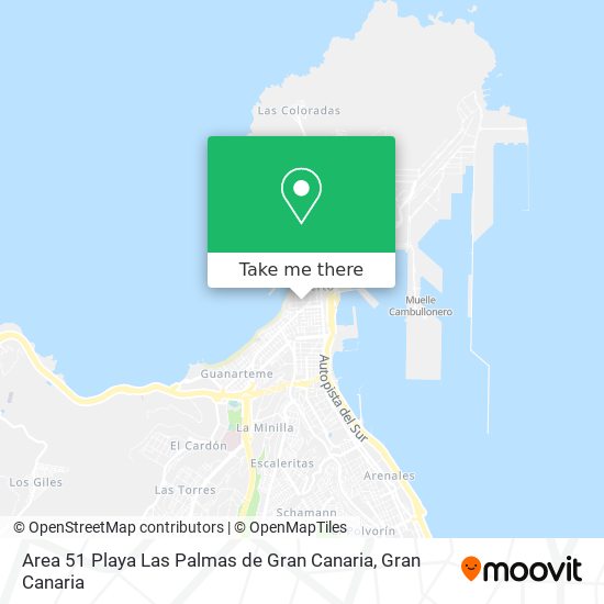 Area 51 Playa Las Palmas de Gran Canaria map