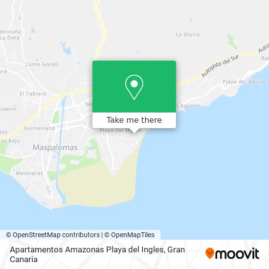 Apartamentos Amazonas Playa del Ingles map