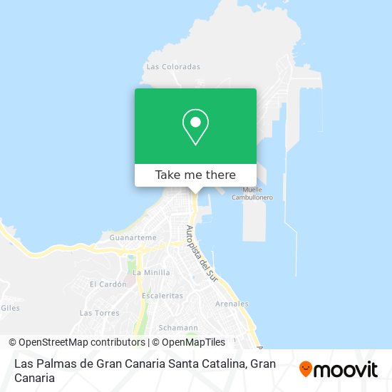 Las Palmas de Gran Canaria Santa Catalina map