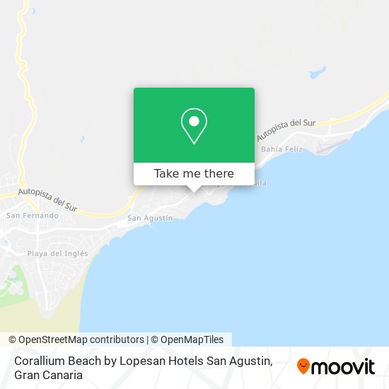 Corallium Beach by Lopesan Hotels San Agustin map