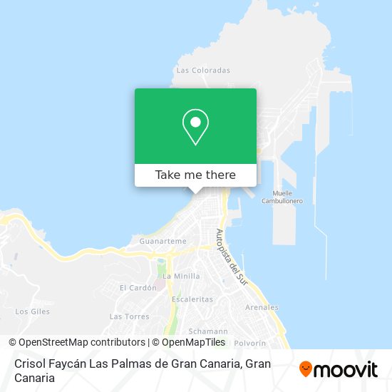 mapa Crisol Faycán Las Palmas de Gran Canaria