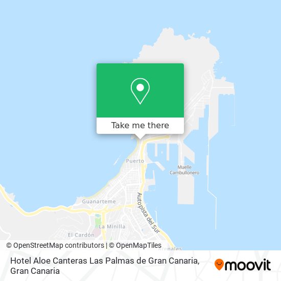 Hotel Aloe Canteras Las Palmas de Gran Canaria map