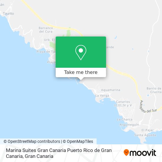 mapa Marina Suites Gran Canaria Puerto Rico de Gran Canaria