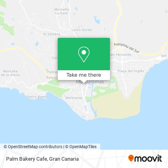 mapa Palm Bakery Cafe