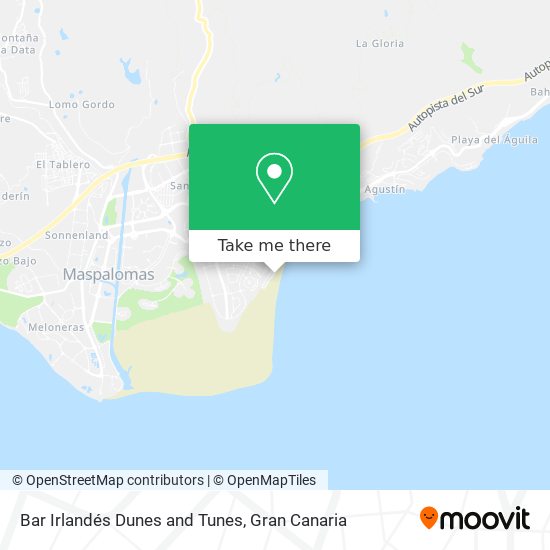 Bar Irlandés Dunes and Tunes map