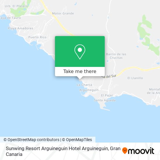 Sunwing Resort Arguineguin Hotel Arguineguin map