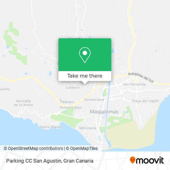 Parking CC San Agustin map