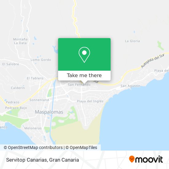 Servitop Canarias map