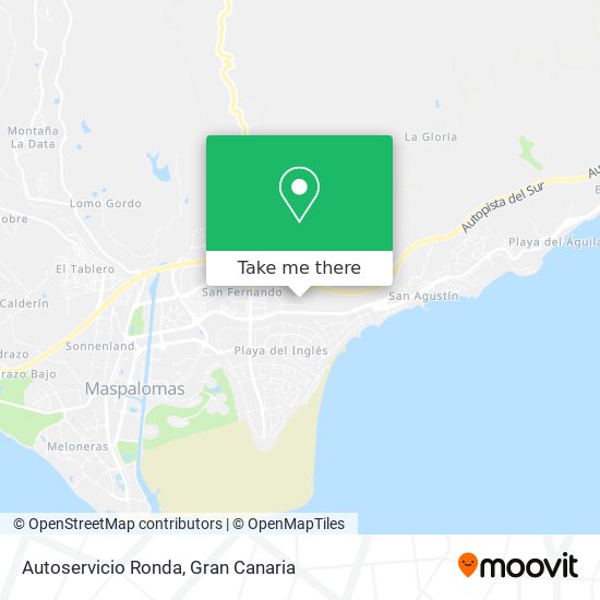 Autoservicio Ronda map