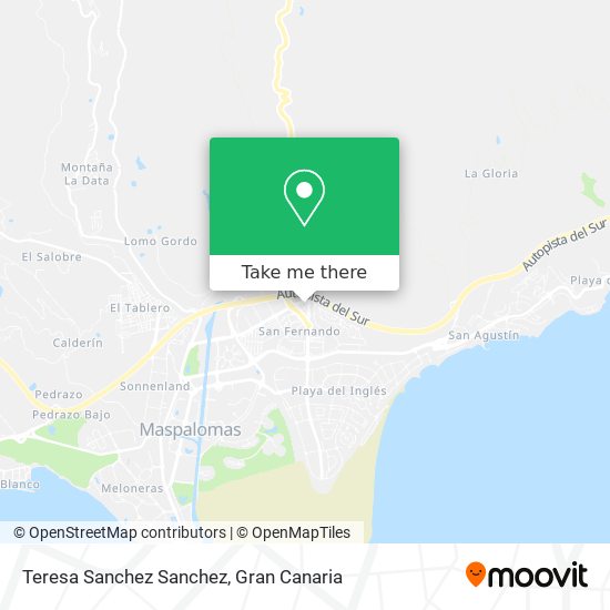 Teresa Sanchez Sanchez map