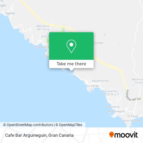 Cafe Bar Arguineguin map
