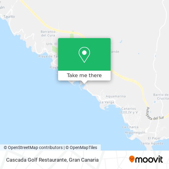 mapa Cascada Golf Restaurante