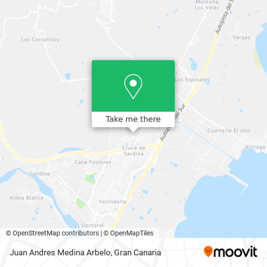 Juan Andres Medina Arbelo map