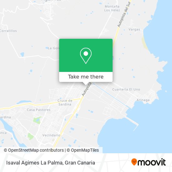 Isaval Agimes La Palma map