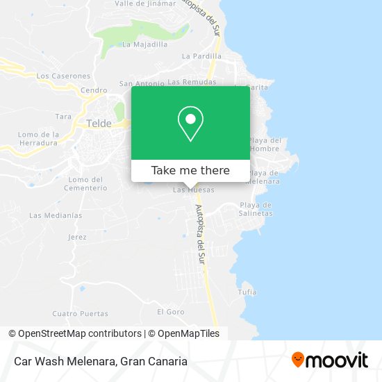 Car Wash Melenara map