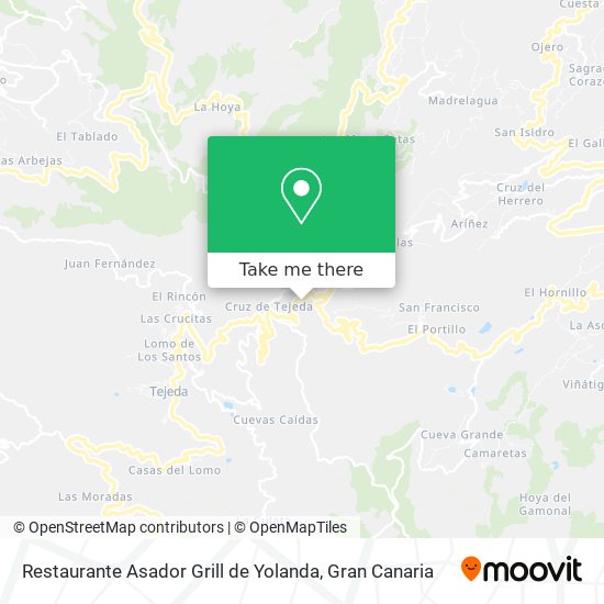 Restaurante Asador Grill de Yolanda map