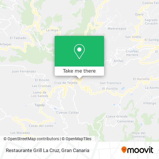 mapa Restaurante Grill La Cruz