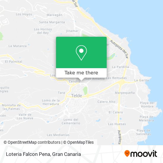 Loteria Falcon Pena map